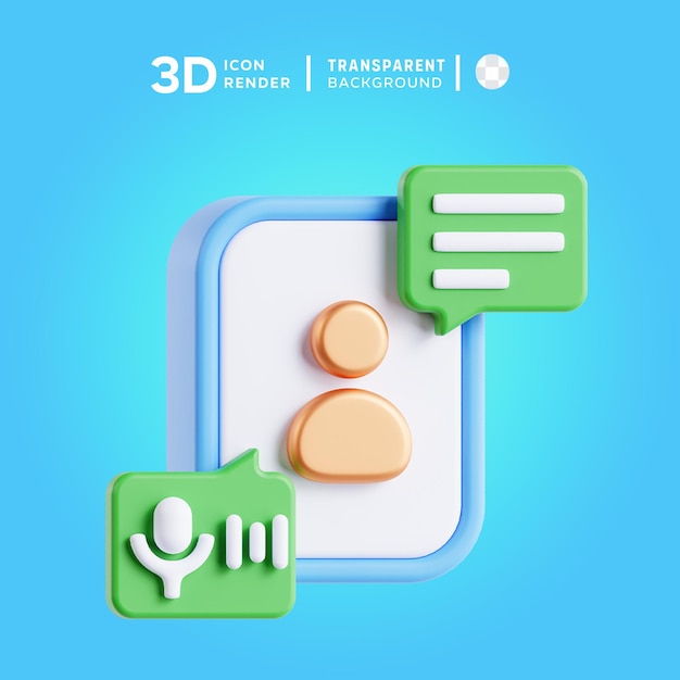 Illustration 3d De L'assistant Numérique Psd