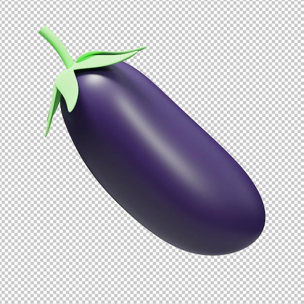 Illustration 3d D'aubergine