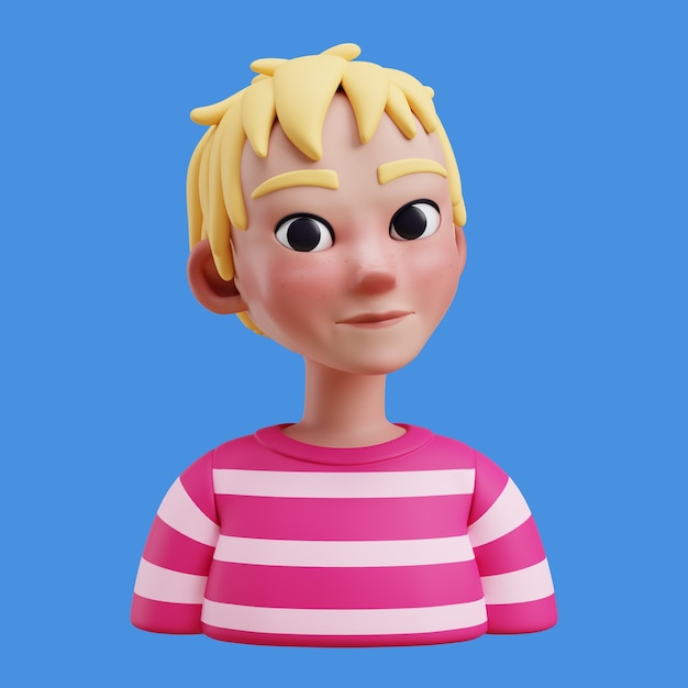 Illustration 3d Avec Un Avatar En Ligne