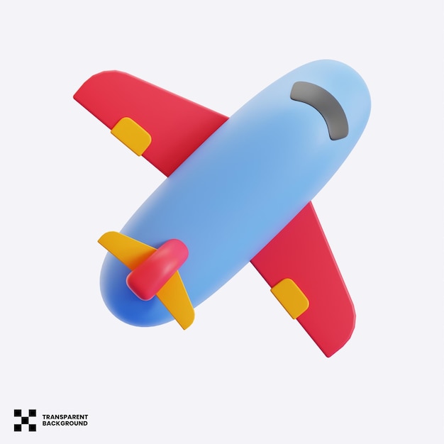 Illustration 3D de l'avion