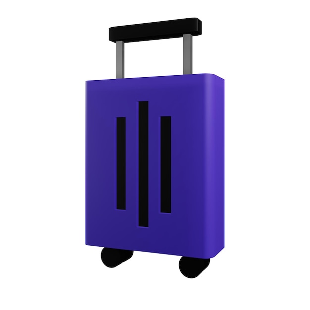 PSD illustration 3d des bagages