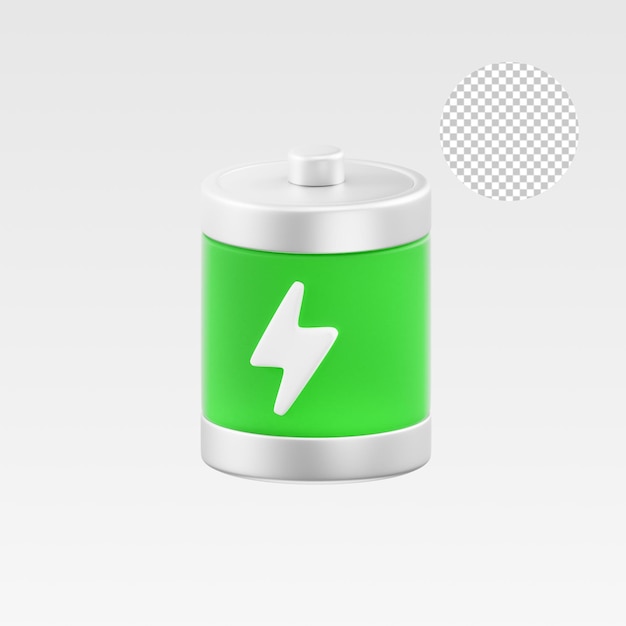 PSD illustration 3d de la batterie