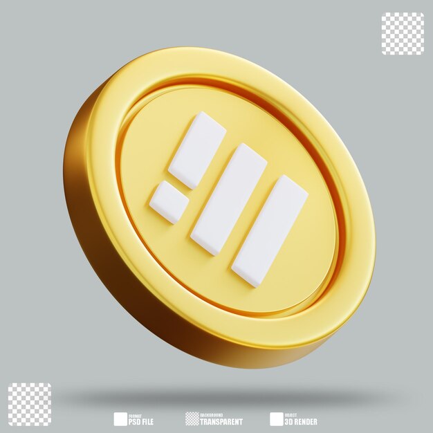 Illustration en 3D de Binance 3 USD