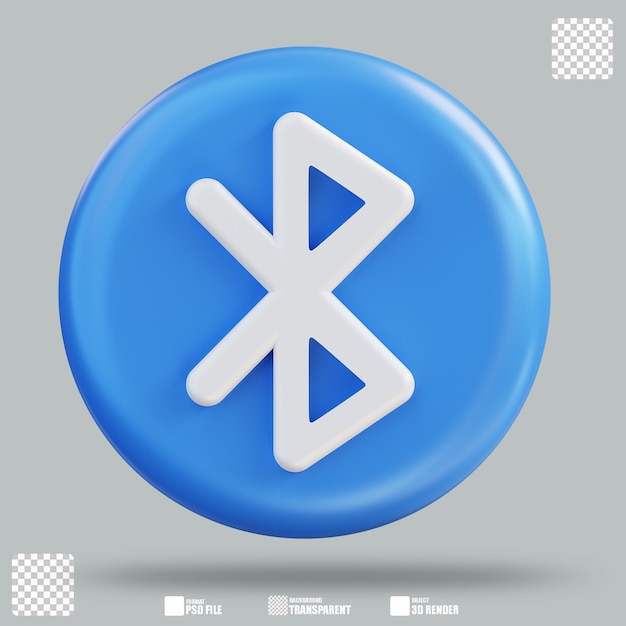Illustration 3D avec Bluetooth