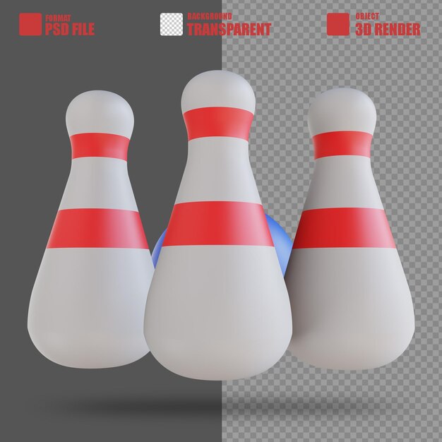 Illustration 3d Boule De Bowling Sport 4