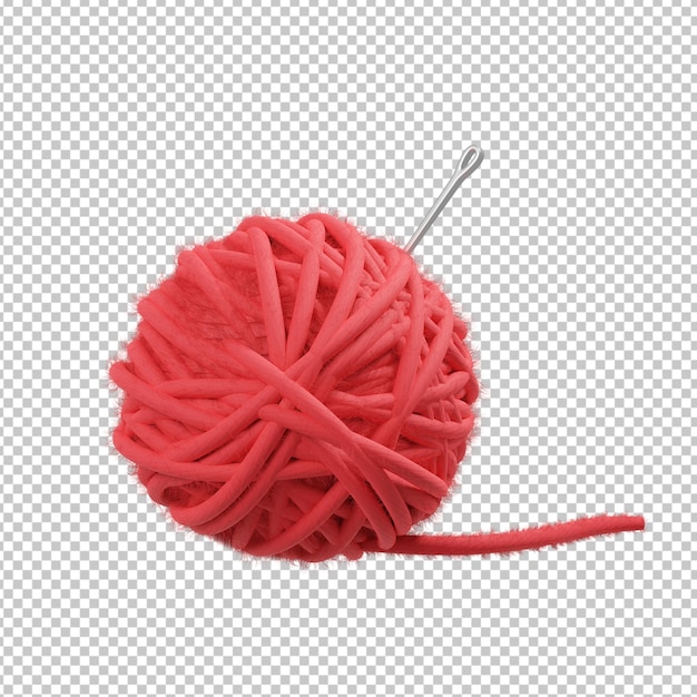 PSD illustration 3d de boule de fil