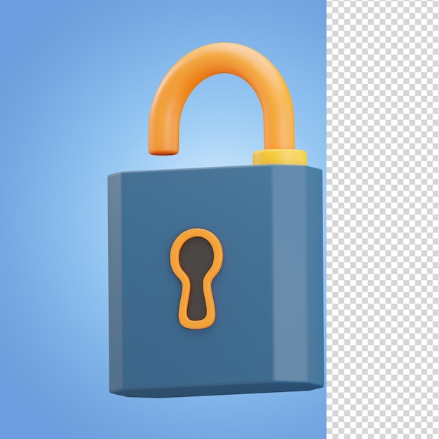 PSD illustration 3d de cadenas