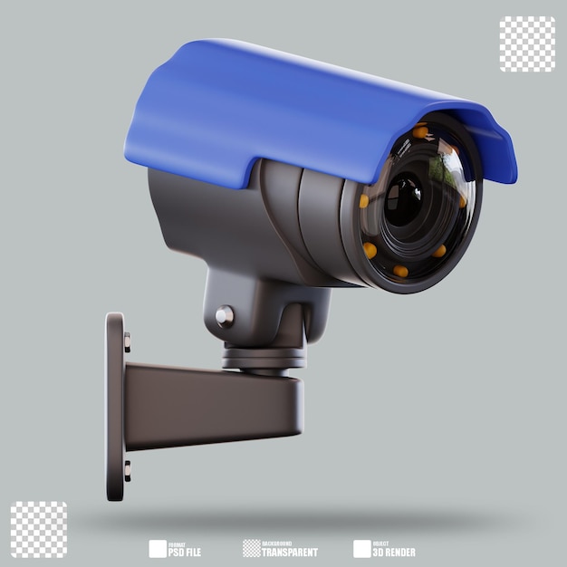 Illustration 3D de la caméra de surveillance 2
