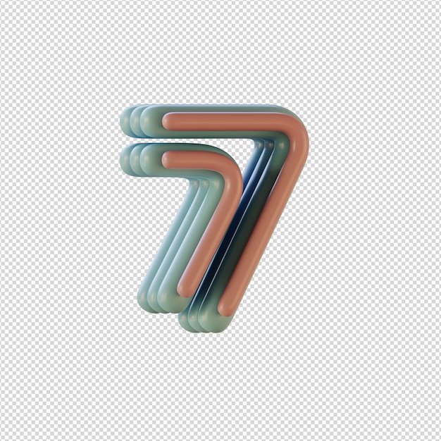 Illustration 3d de caractères alphabets dans un style disco