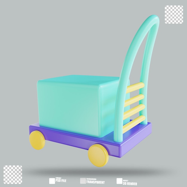 PSD illustration 3d chariot