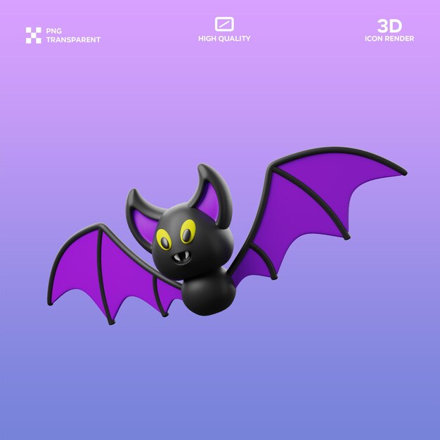 Illustration 3D de la chauve-souris PSD