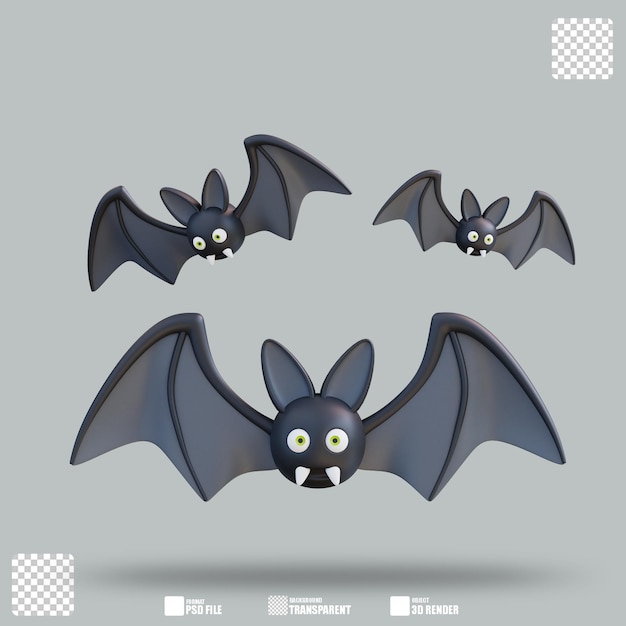 Illustration 3D Chauves-souris 2