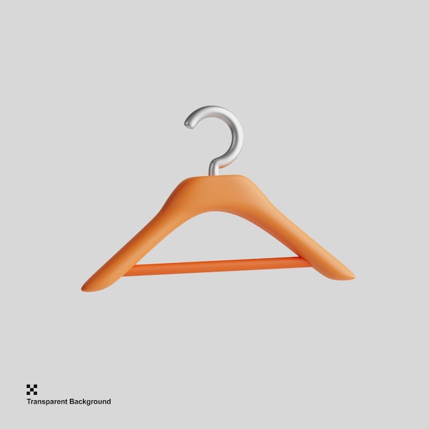 Illustration 3D d'un cintre un outil pour organiser et ranger les vêtements