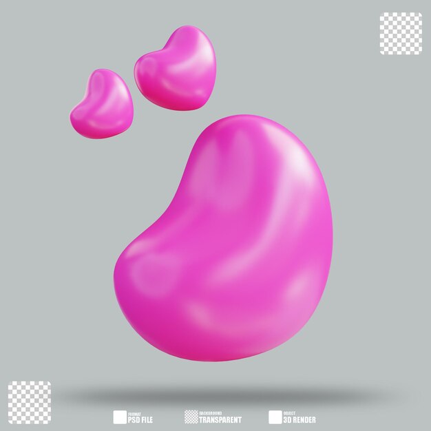 Illustration 3d Coeur 2