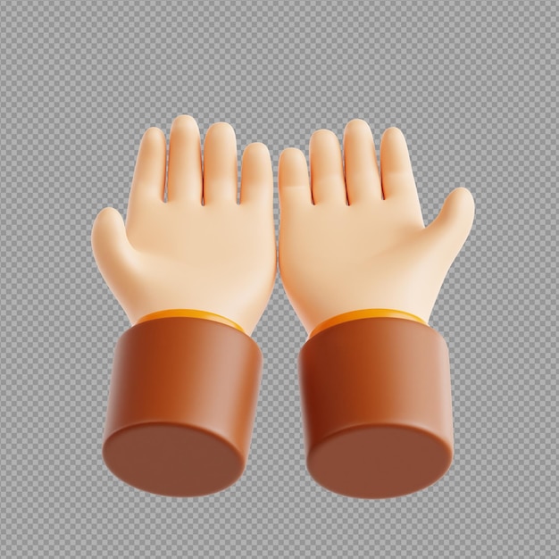 Illustration 3D d'une conception abstraite avec un fond transparent