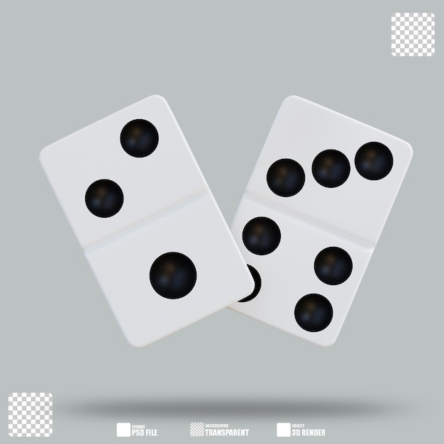 Illustration 3d Domino 2