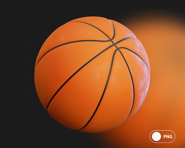 Illustration 3D du basket-ball