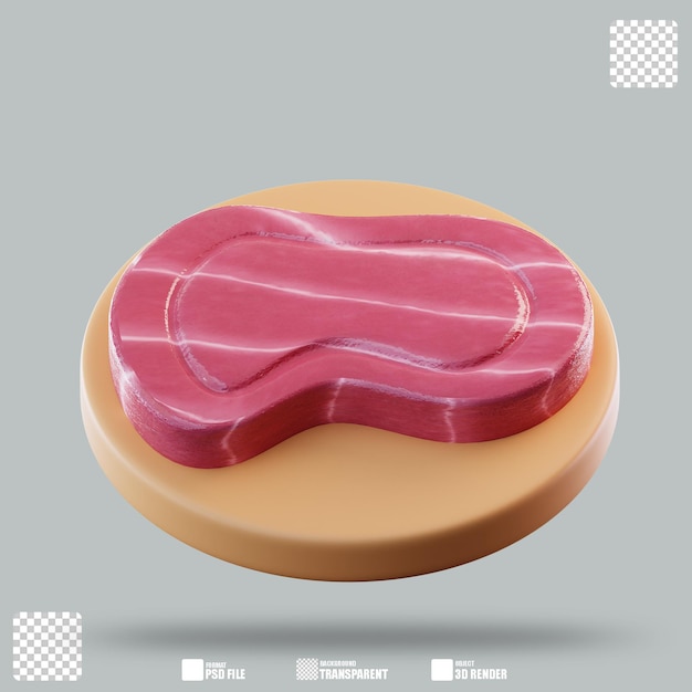 Illustration 3D du bœuf