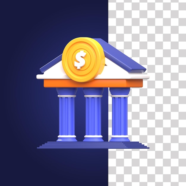 Illustration 3D du bureau de comptabilité