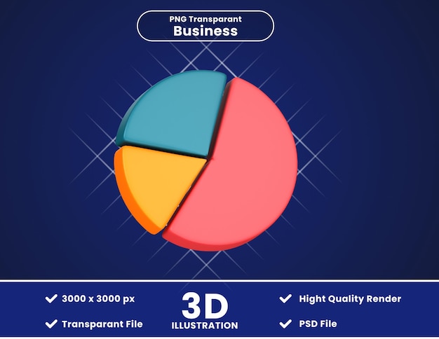 PSD illustration 3d du camembert