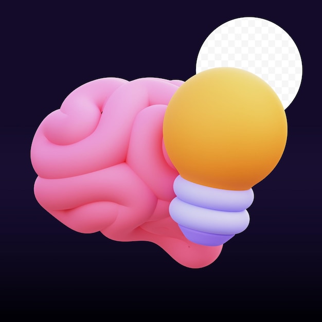 PSD illustration 3d du cerveau