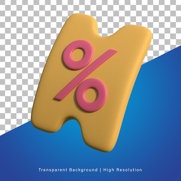 Illustration 3d Du Coupon