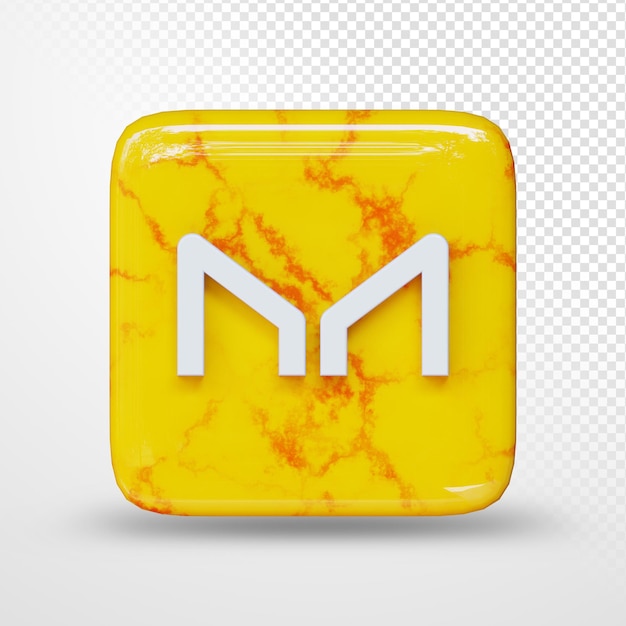 Illustration 3d du logo du symbole de la crypto-monnaie