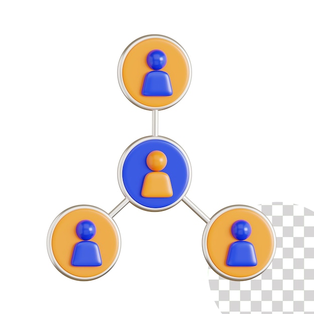 Illustration 3D du marketing d'affiliation