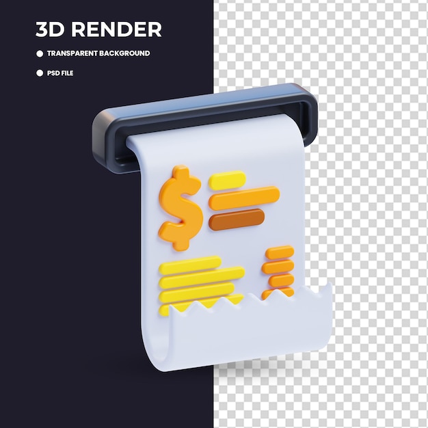 PSD illustration 3d du projet de loi