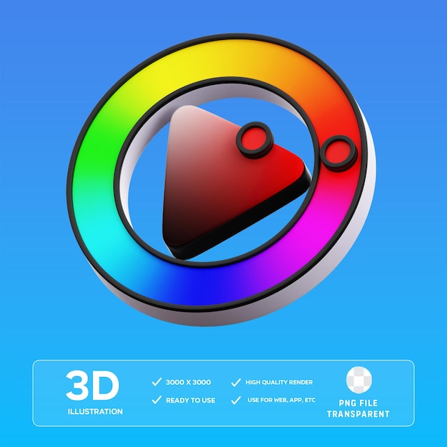 Illustration en 3D du PSD