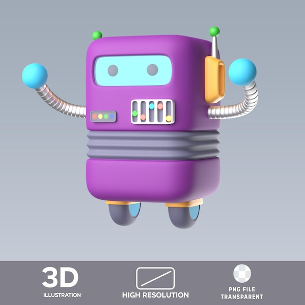 Illustration 3D du robot spatial PSD