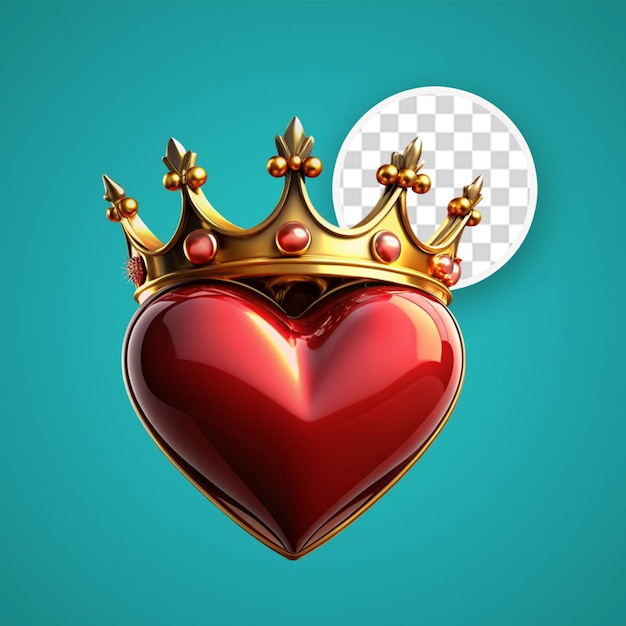 PSD l'illustration 3d du roi de l'amour