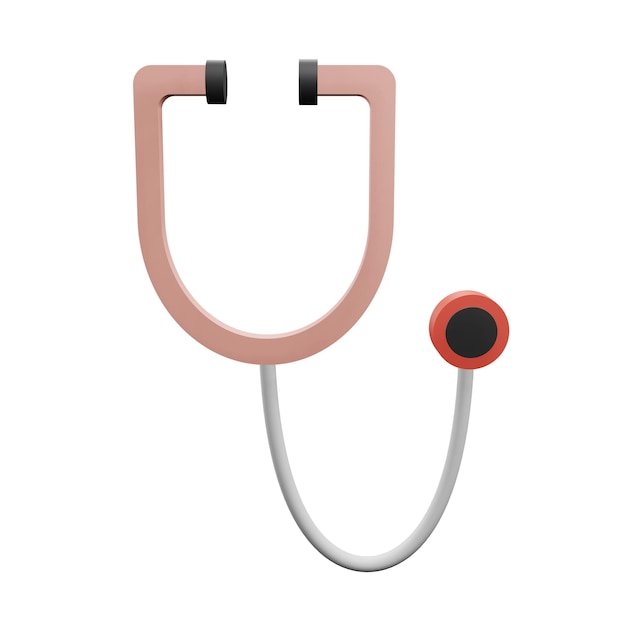 PSD illustration 3d du stéthoscope