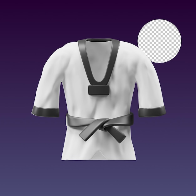 PSD illustration en 3d du taekwondo