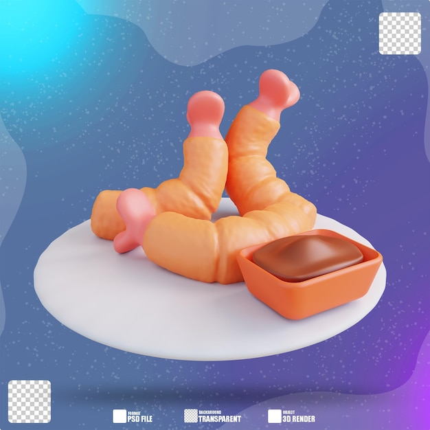 PSD illustration 3d edi furui nourriture 2