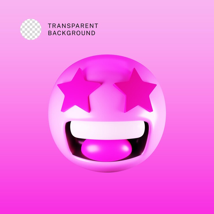 PSD illustration 3d de l'émoji du visage souriant du psd