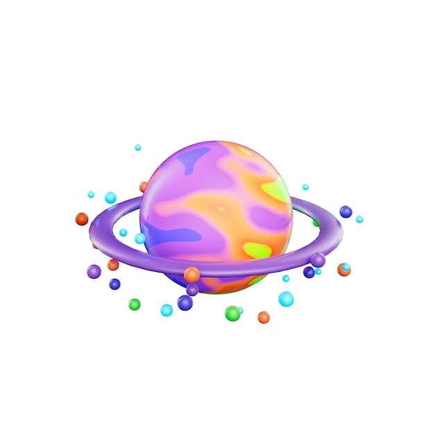Illustration 3D de l'exploration spatiale