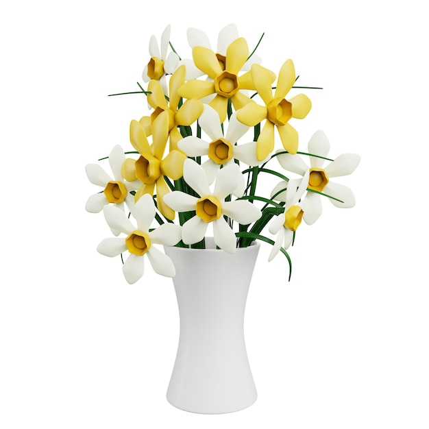 Illustration 3d De Fleurs