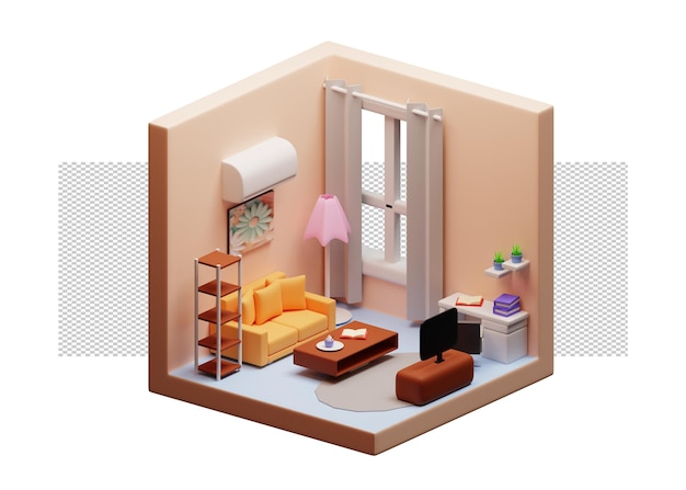 Illustration 3D à fond transparent