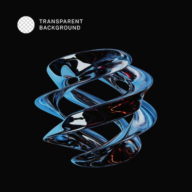 Illustration 3D de la forme abstraite du gradient holographique PSD