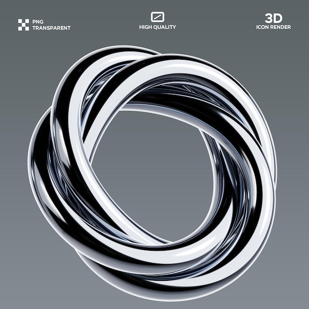 Illustration 3D de la forme abstraite du PSD