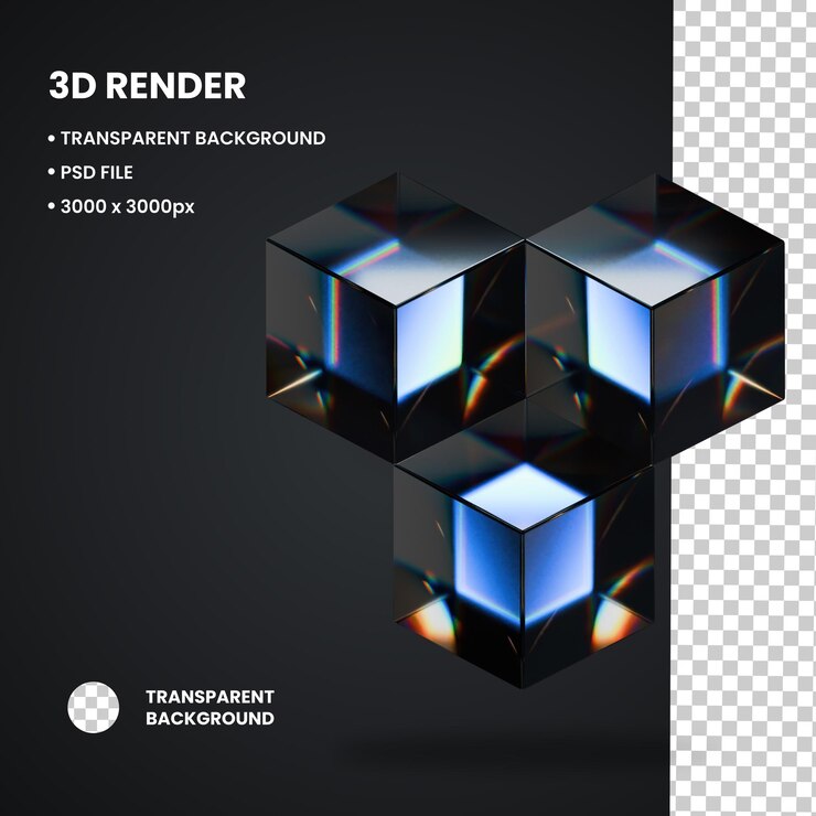 PSD illustration 3d forme spirale abstraite