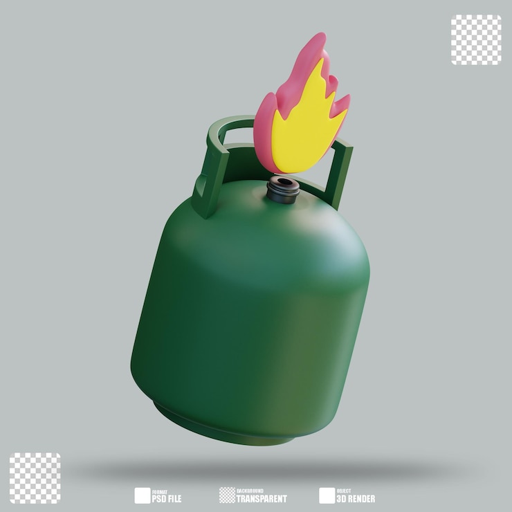 PSD illustration 3d gaz 3