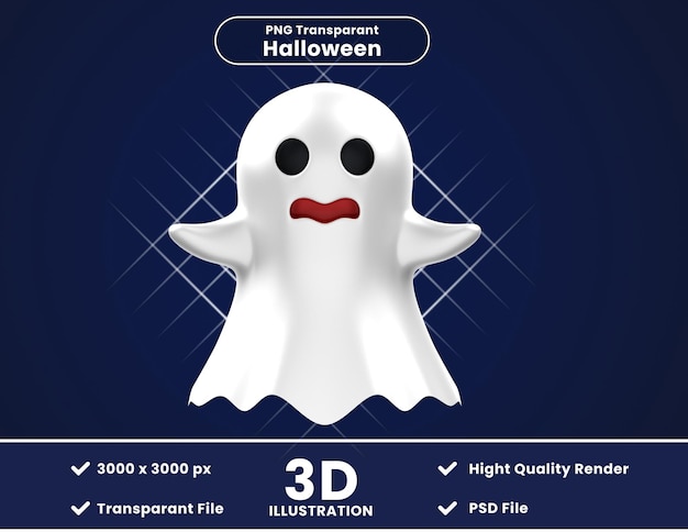 Illustration En 3d De Ghost