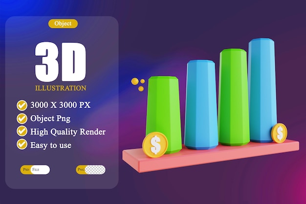 PSD illustration 3d graphique low poly 2