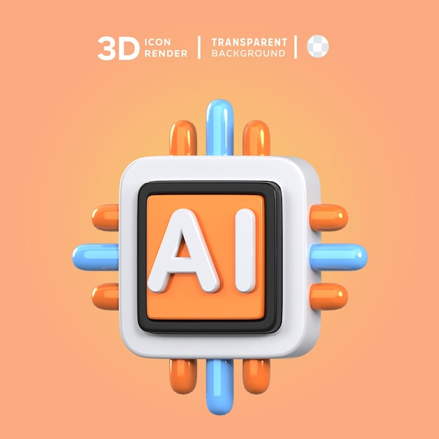 Illustration 3d De L'ia Du Psd