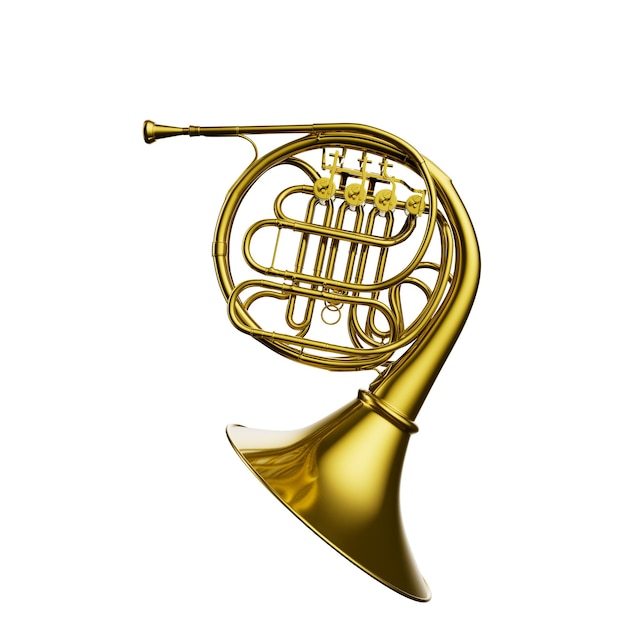 PSD illustration 3d d'un instrument de musique