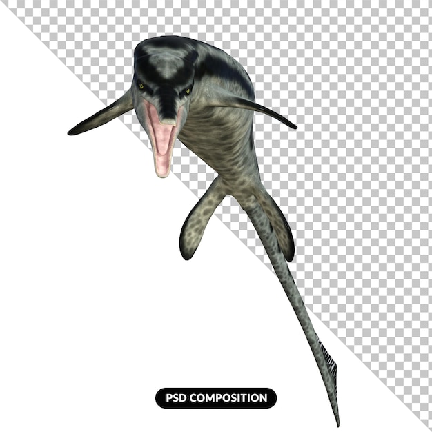 PSD illustration 3d isolée de dinosaure cymbospondylus