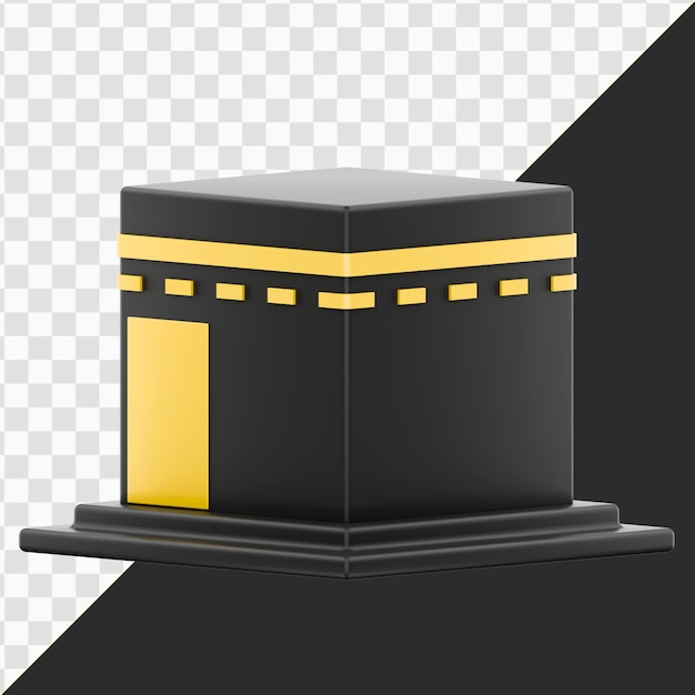 Illustration 3D de la Kaaba à La Mecque
