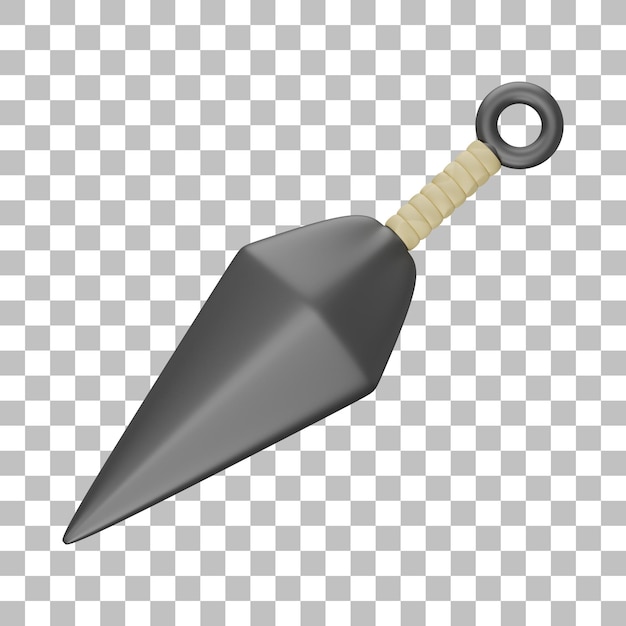 Illustration 3d De Kunai